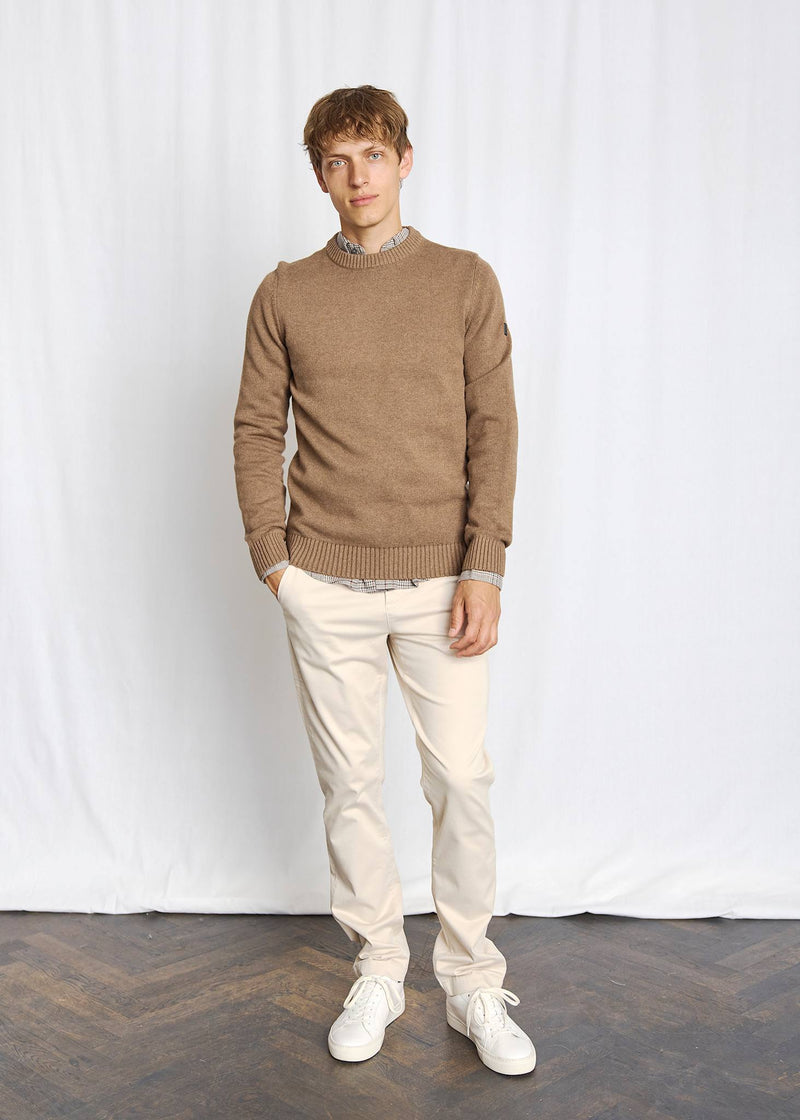BS Thorstein Regular Fit Stickat - Brown