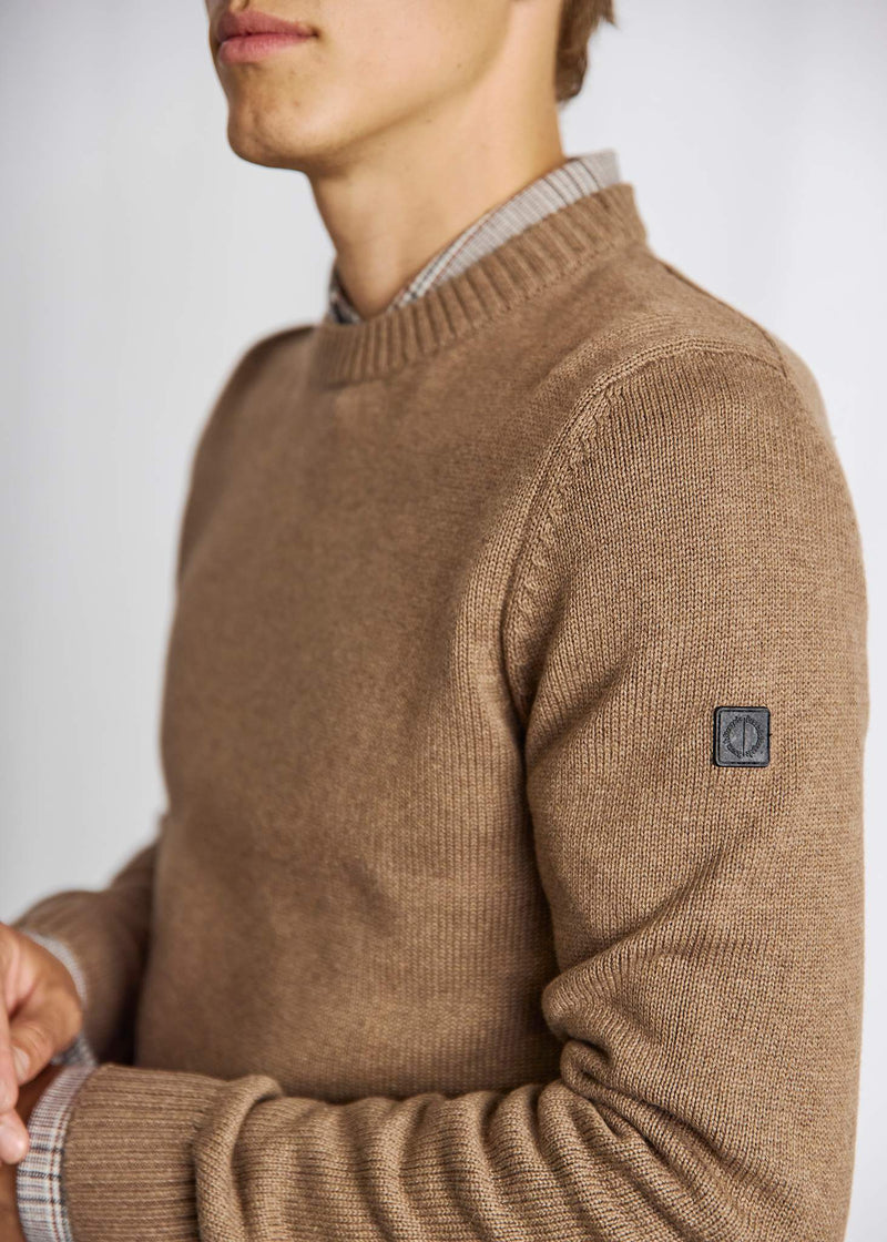 BS Thorstein Regular Fit Stickat - Brown