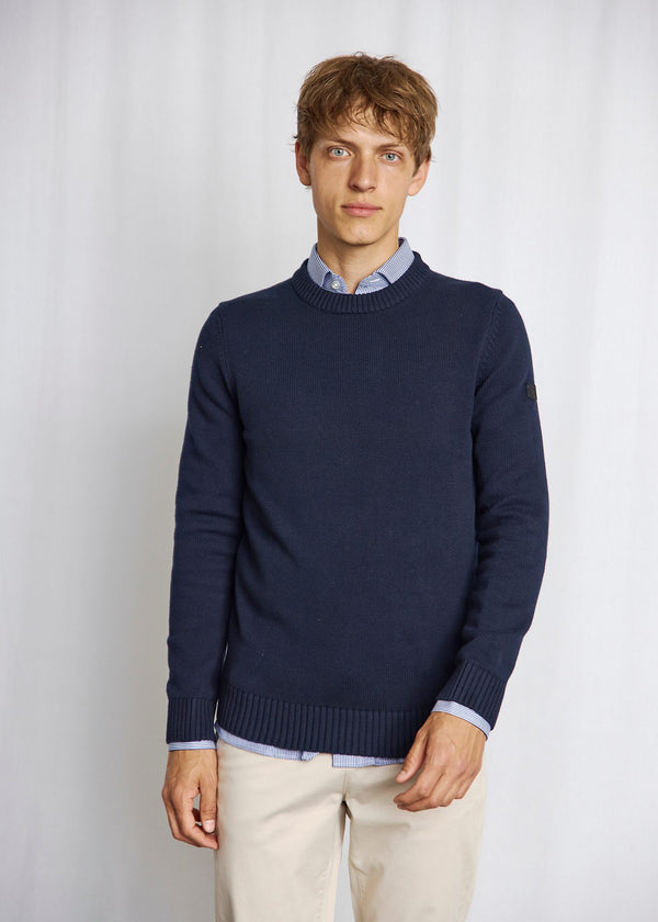 BS Thorstein Regular Fit Stickat - Navy