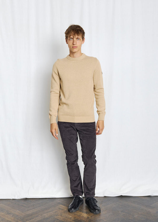 BS Thorstein Regular Fit Stickat - Sand
