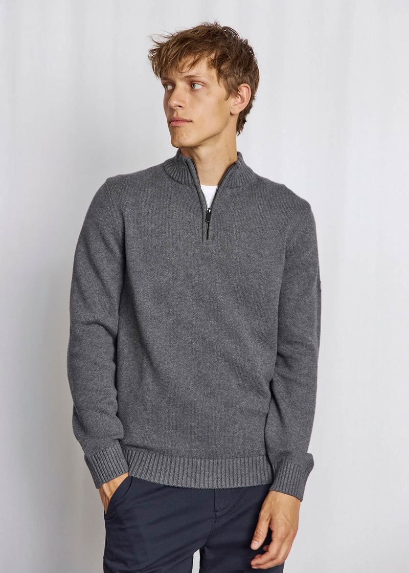 BS Stian Regular Fit Stickat - Grey