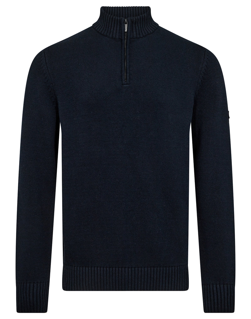 BS Stian Regular Fit Stickat - Navy