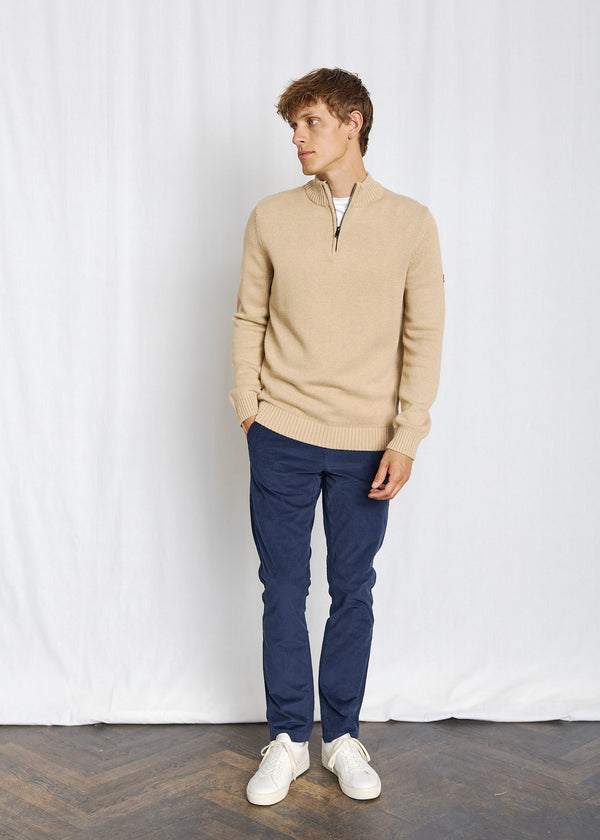 BS Stian Regular Fit Stickat - Sand