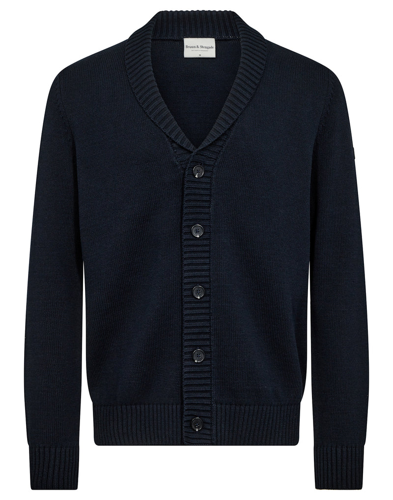 BS Bjarte Regular Fit Stickat - Navy