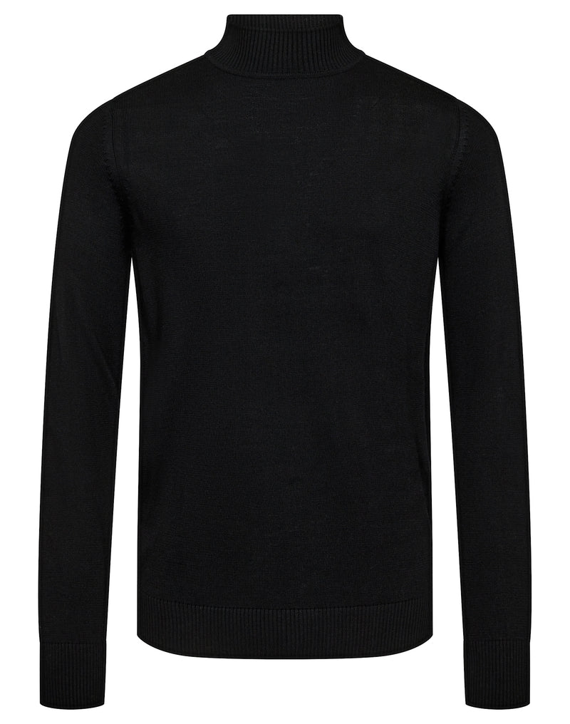 BS Froder Regular Fit Stickat - Black