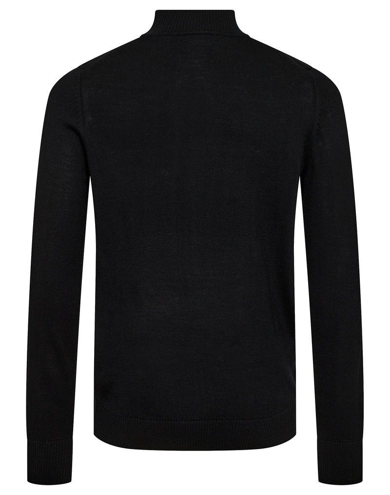 BS Froder Regular Fit Stickat - Black