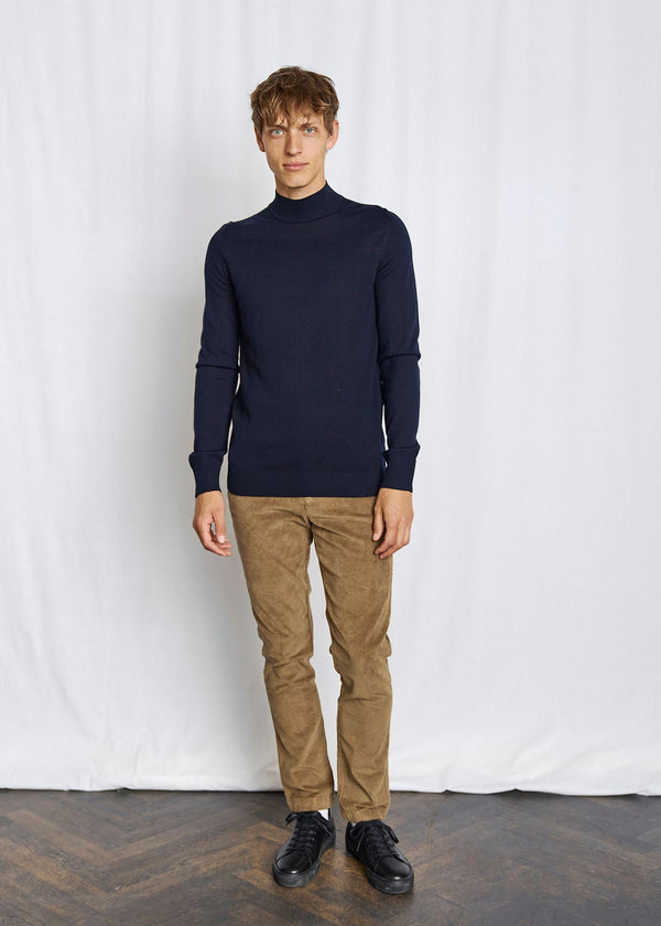 BS Froder Regular Fit Stickat - Navy