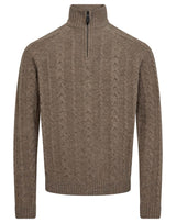 BS Askel Regular Fit Stickat - Brown