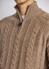 BS Askel Regular Fit Stickat - Brown