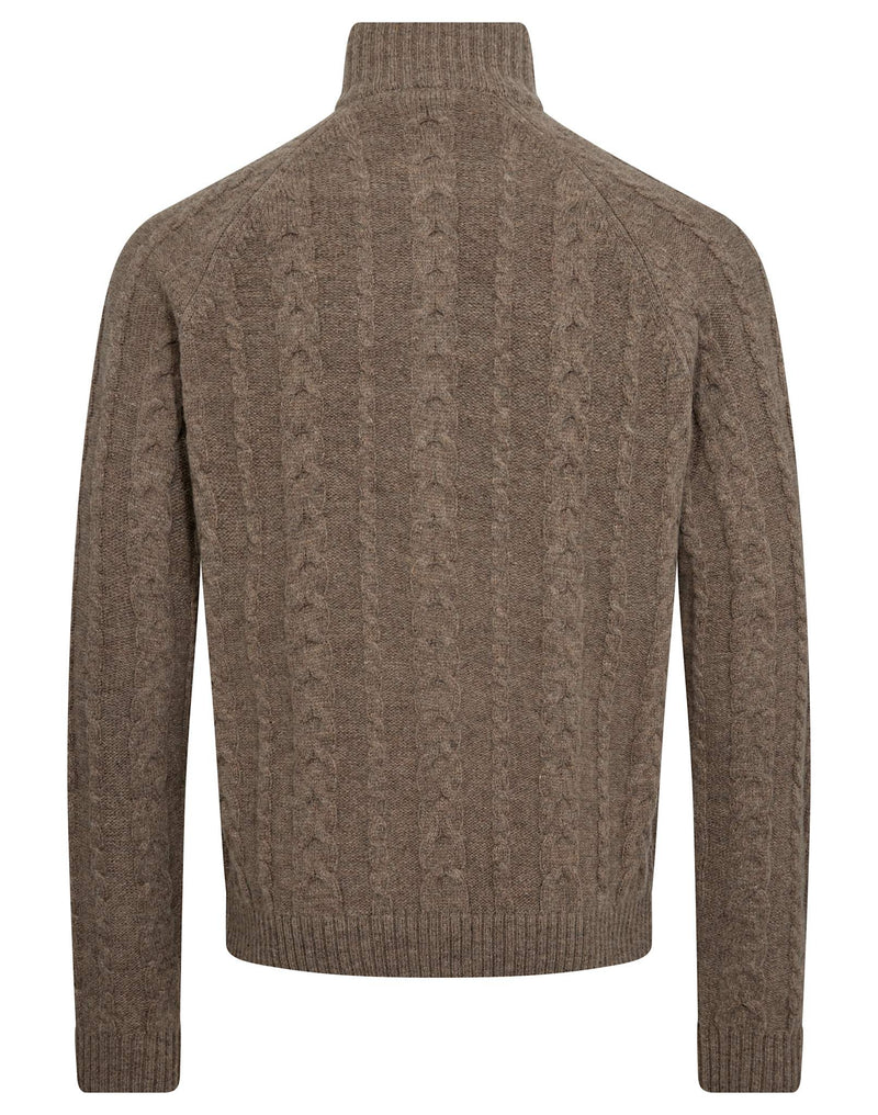 BS Askel Regular Fit Stickat - Brown