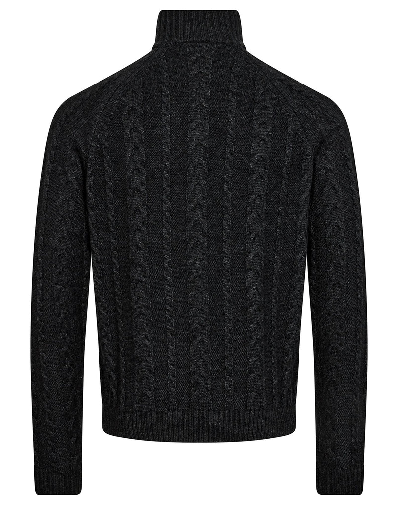 BS Askel Regular Fit Stickat - Charcoal