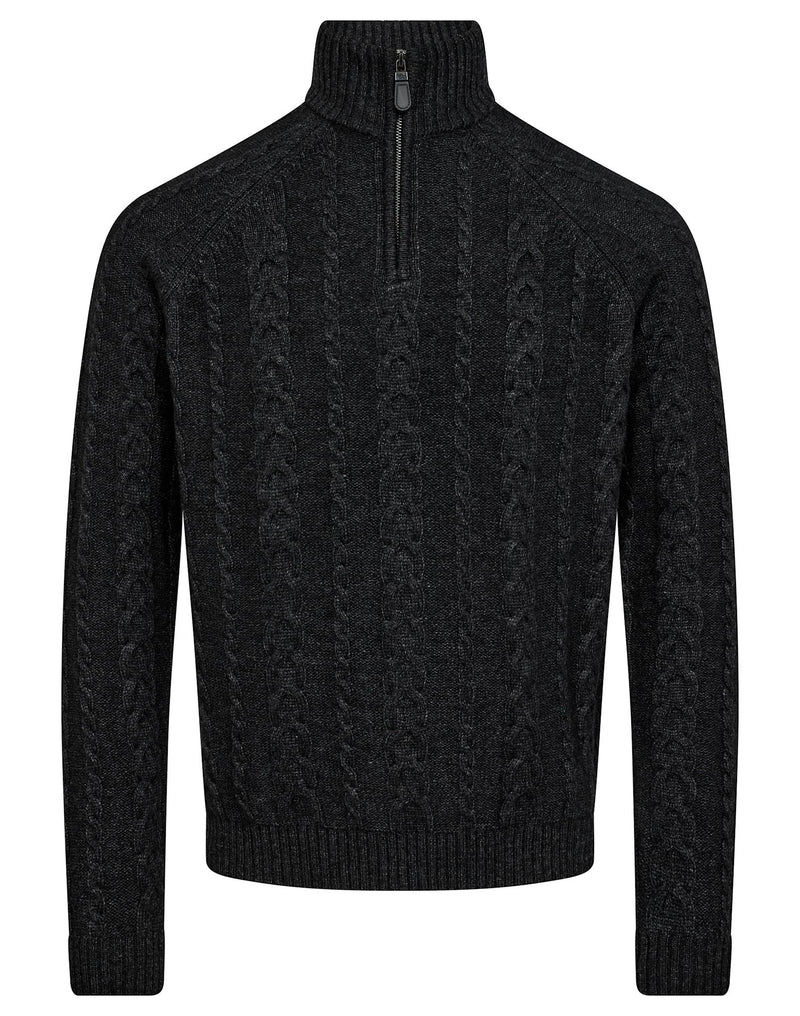 BS Askel Regular Fit Stickat - Charcoal