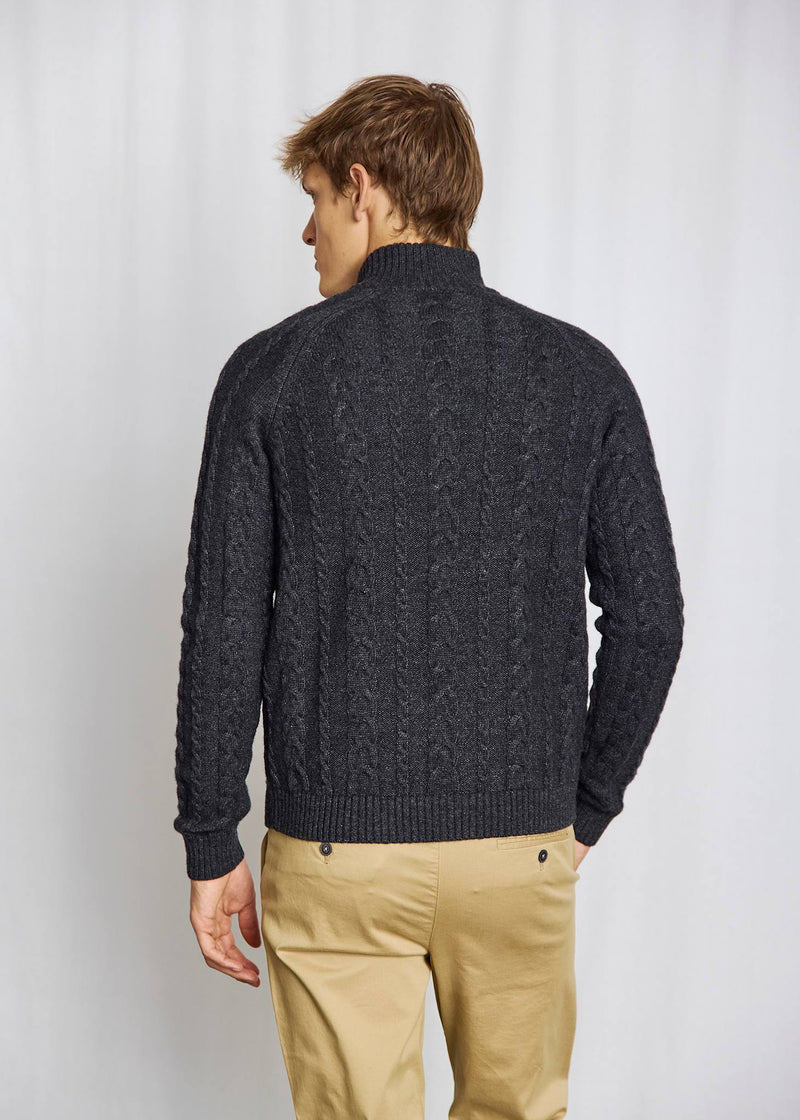 BS Askel Regular Fit Stickat - Charcoal