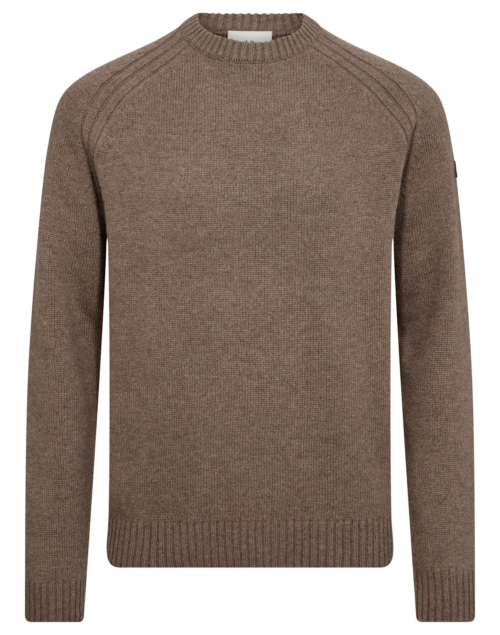 BS Baldor Regular Fit Stickat - Brown