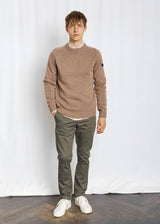 BS Baldor Regular Fit Stickat - Brown