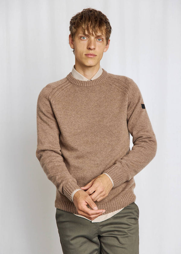 BS Baldor Regular Fit Stickat - Brown