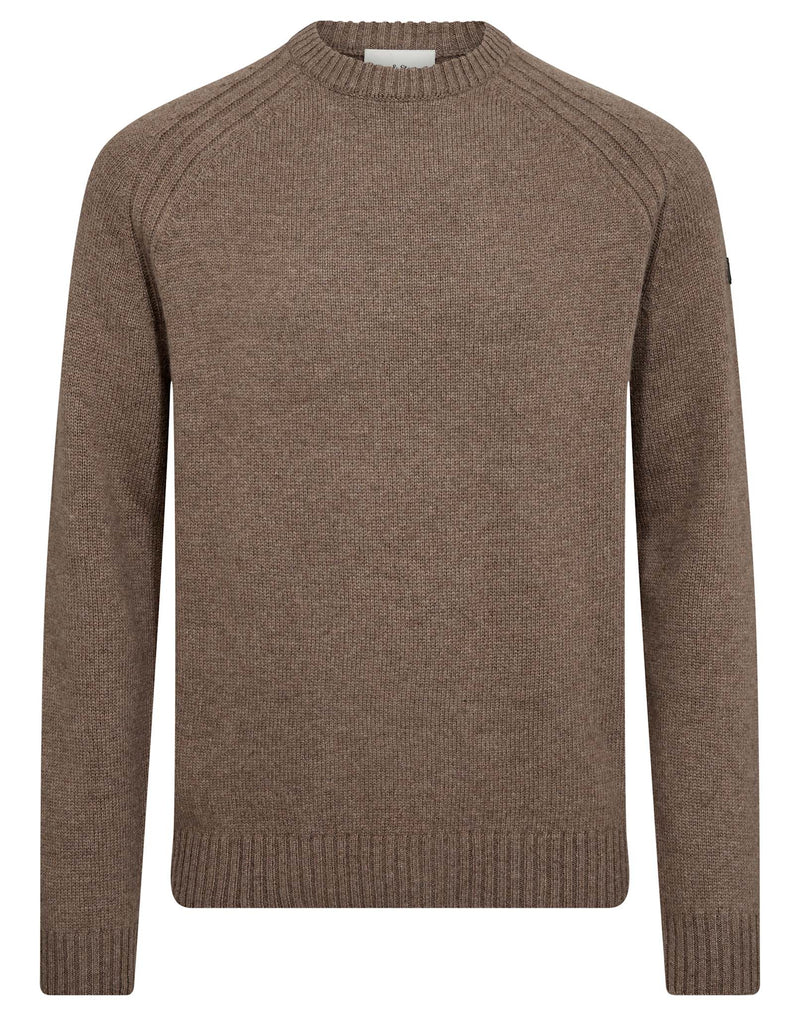 BS Baldor Regular Fit Stickat - Brown