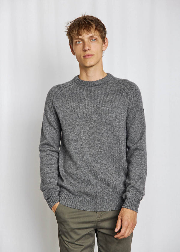 BS Baldor Regular Fit Stickat - Grey