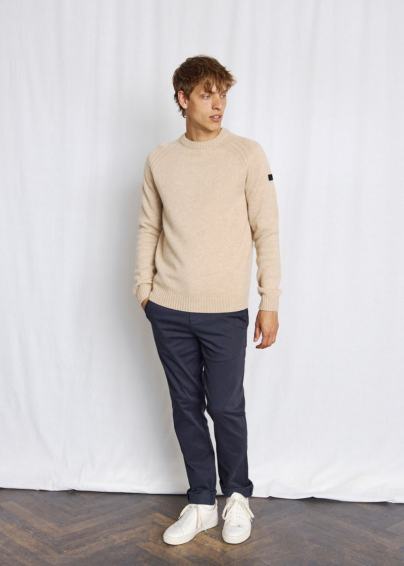 BS Baldor Regular Fit Stickat - Sand