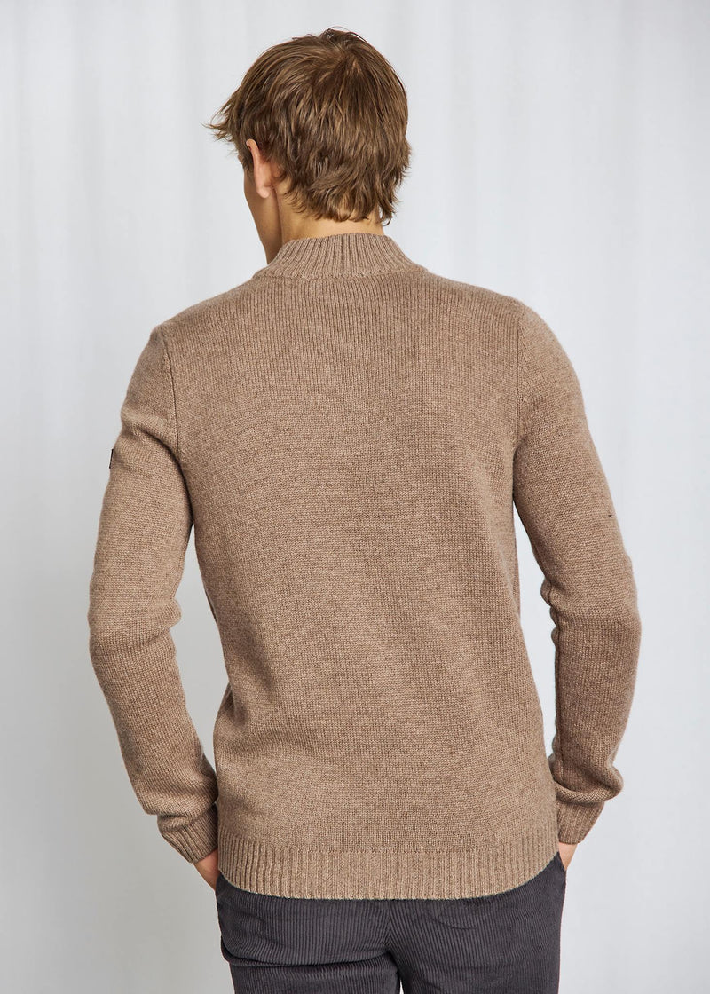 BS Alrek Regular Fit Stickat - Brown