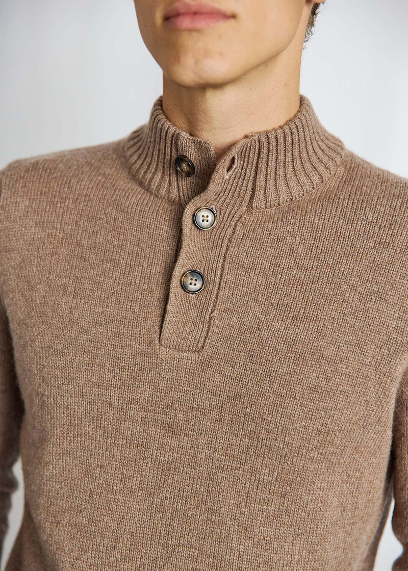 BS Alrek Regular Fit Stickat - Brown