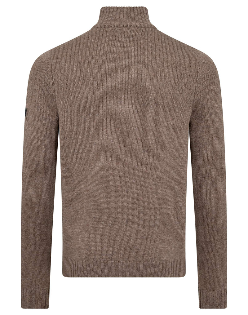 BS Alrek Regular Fit Stickat - Brown