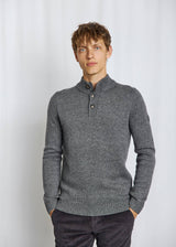 BS Alrek Regular Fit Stickat - Grey