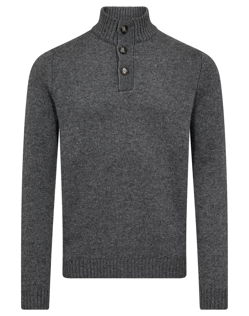 BS Alrek Regular Fit Stickat - Grey