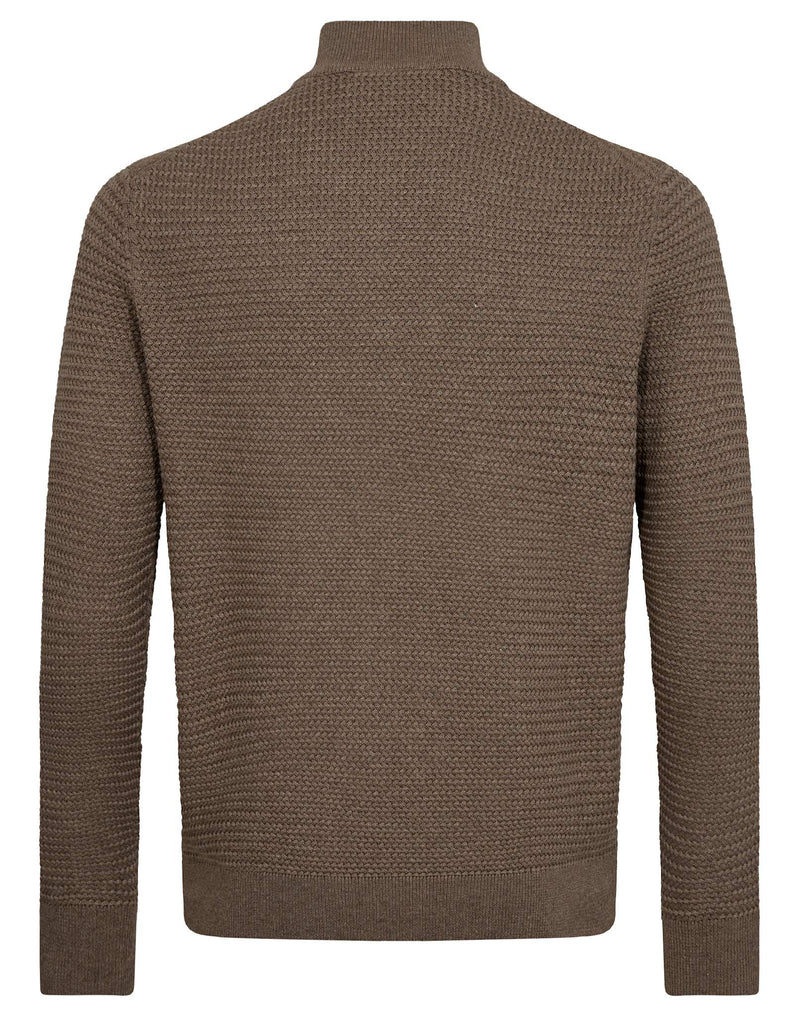 BS Waldis Regular Fit Stickat - Brown