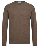 BS Arnlaug Regular Fit Stickat - Brown