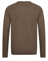 BS Arnlaug Regular Fit Stickat - Brown
