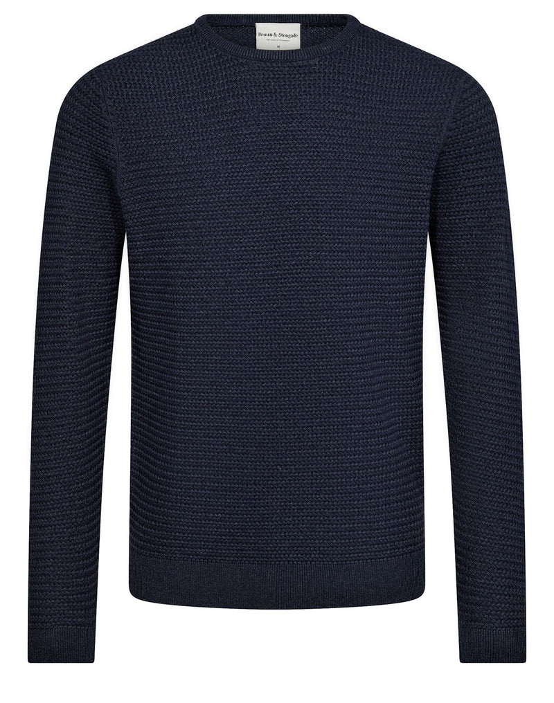 BS Arnlaug Regular Fit Stickat - Thunder