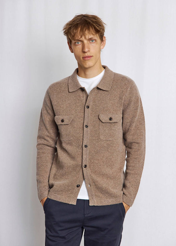 BS Nannak Regular Fit Stickat - Brown