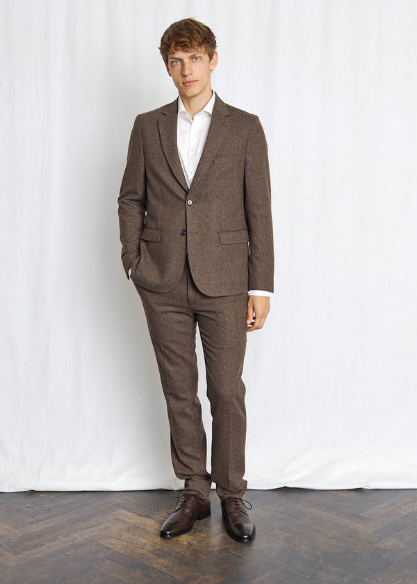 BS Chiavari Classic Fit Blazer - Brown