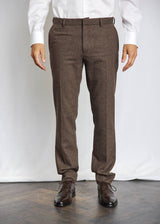BS Rapallo Classic Fit Kostymbyxor - Brown