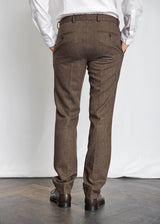 BS Rapallo Classic Fit Kostymbyxor - Brown