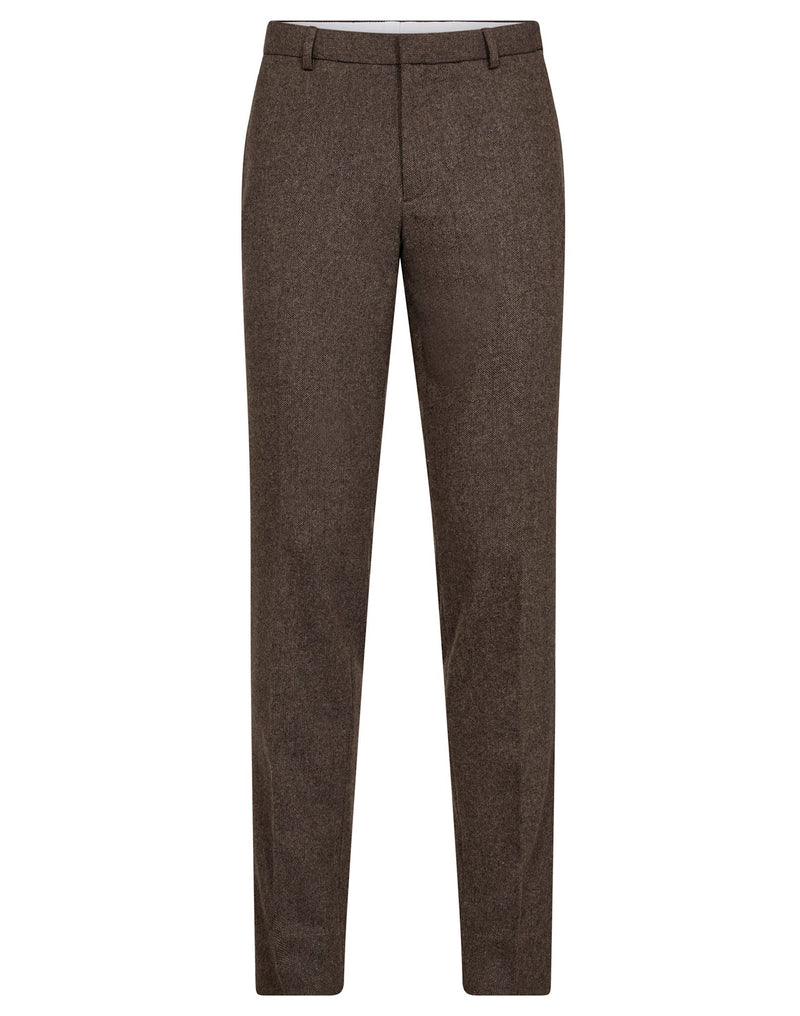 BS Rapallo Classic Fit Kostymbyxor - Brown