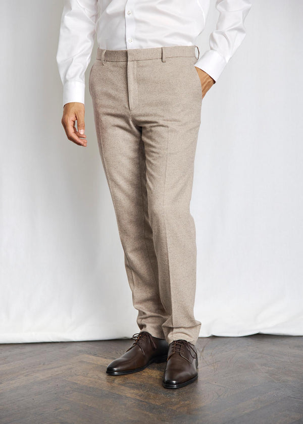 BS Rapallo Classic Fit Kostymbyxor - Light Brown