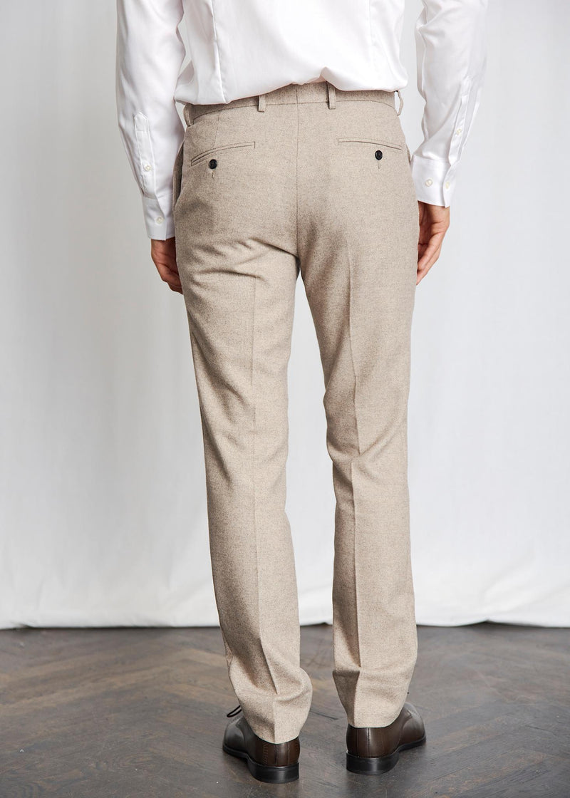 BS Rapallo Classic Fit Kostymbyxor - Light Brown