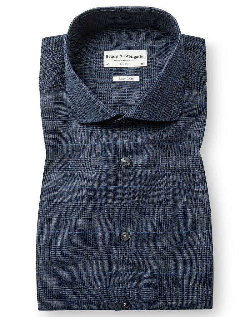BS Bogaerts Slim Fit Skjorta - Navy
