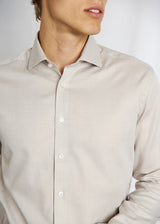 BS Caroll Slim Fit Skjorta - Sand
