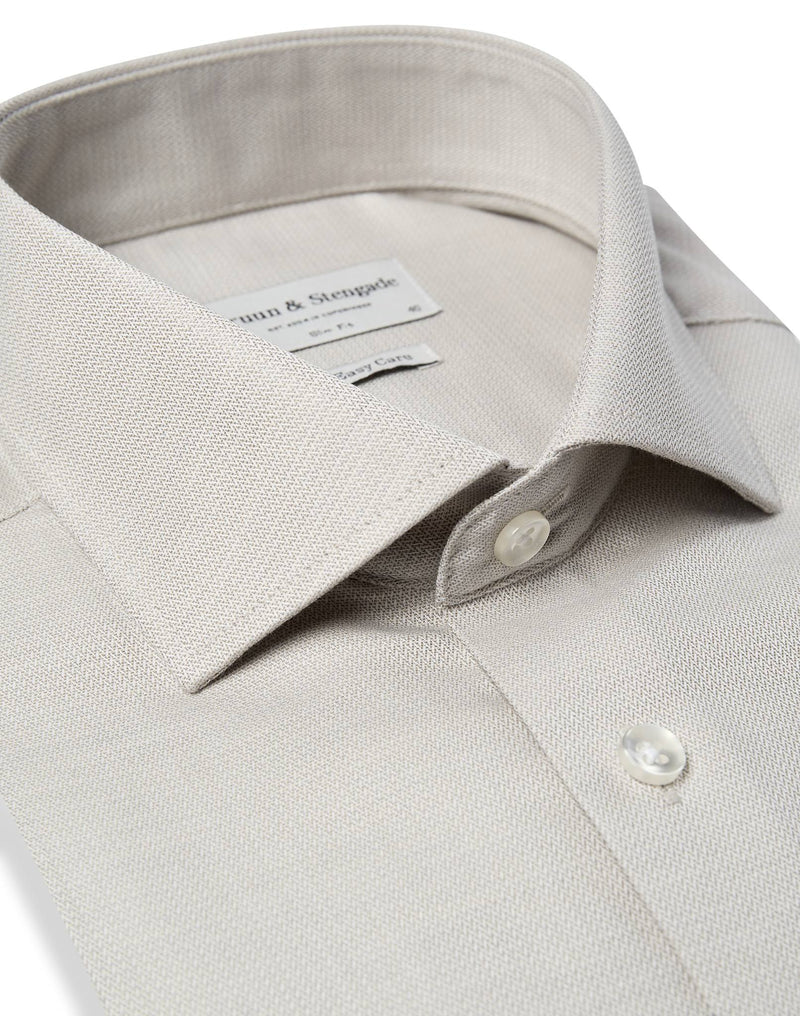 BS Caroll Slim Fit Skjorta - Sand