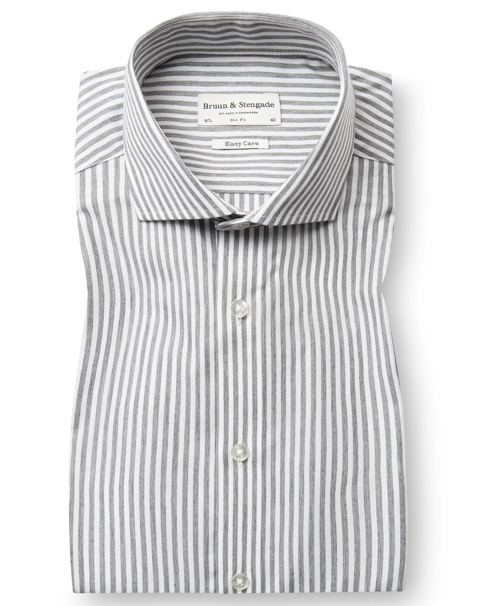 BS Cole Slim Fit Skjorta - Green/White