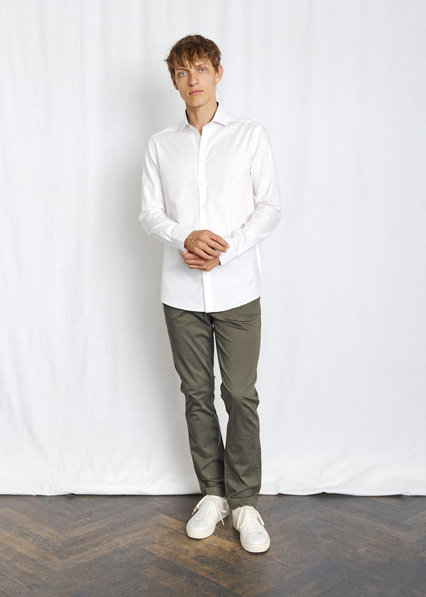 BS Hader Slim Fit Skjorta - White