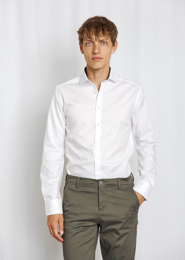 BS Hader Slim Fit Skjorta - White