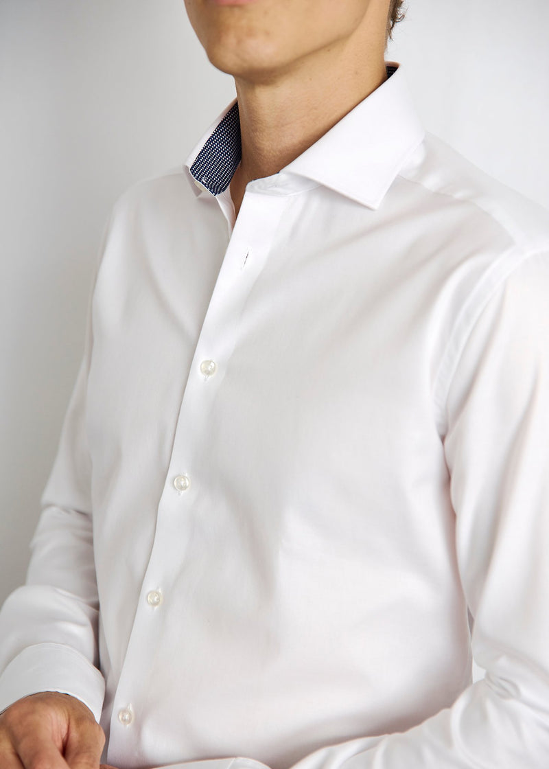 BS Hader Slim Fit Skjorta - White