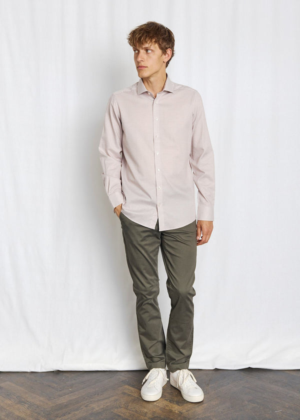BS Harper Slim Fit Skjorta - Sand