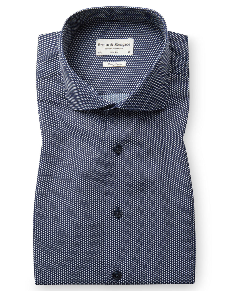 BS Henderson Slim Fit Skjorta - Navy