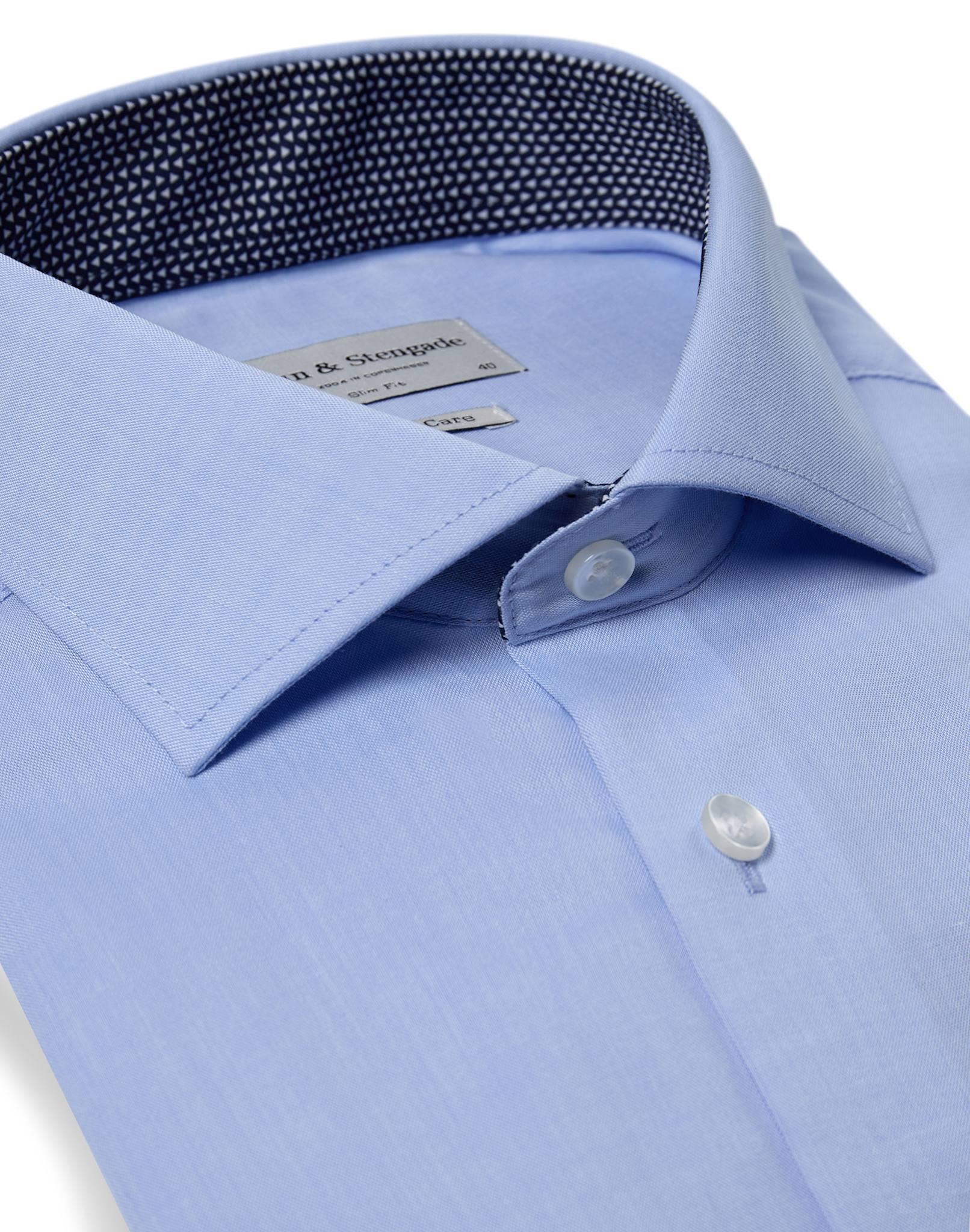 BS Judge Slim Fit Skjorta - Light Blue