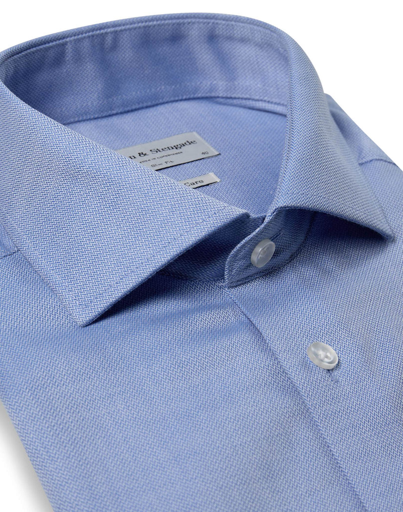 BS Rutschman Slim Fit Skjorta - Blue